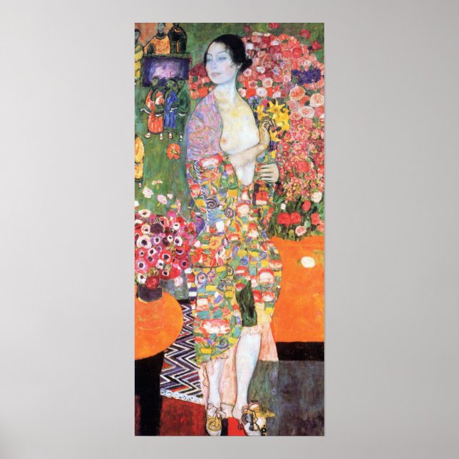 The Dancer, Gustav Klimt Poster (Vorne)