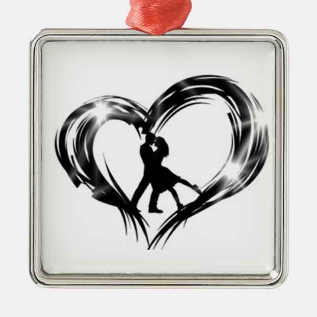 "THE" DANCING COUPLE ORNANAMENT ORNAMENT AUS METALL (Vorne)