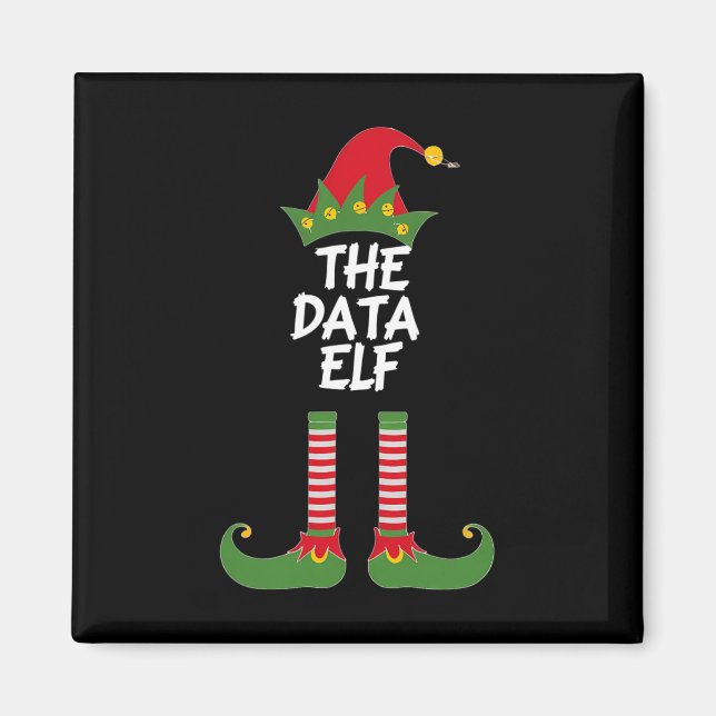 The Data Elf Funny Christmas Analyst Scientist Mat Magnet (Vorne)