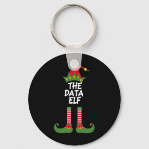 The Data Elf Funny Christmas Analyst Scientist Mat Schlüsselanhänger