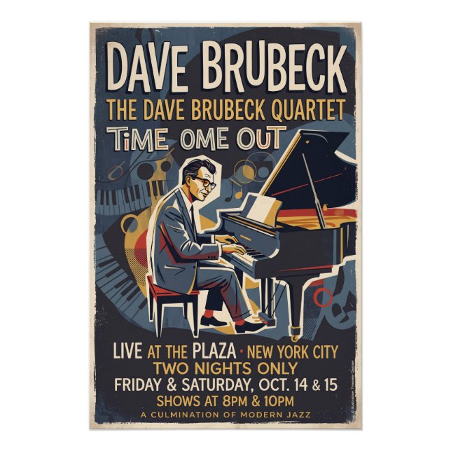 The Dave Brubeck Quartet  Poster (Vorderseite)