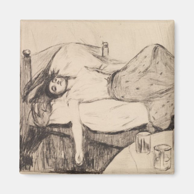 The Day After (von Edvard Munch) Magnet (Vorne)