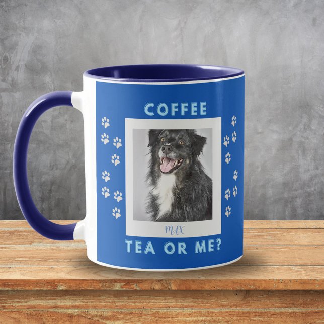 Thé De Café Ou Moi Personnalisé Photo Mug (Personalized Photo Mug - Coffee Tea or Me)