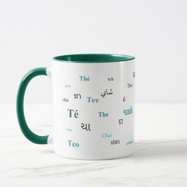Thé de la Mug du Monde (en turquoise) (Gauche)