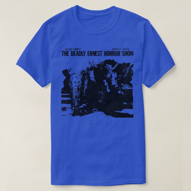The Deadest Ernest Horror Show 80er UK Fright Nigh T-Shirt (Design vorne)