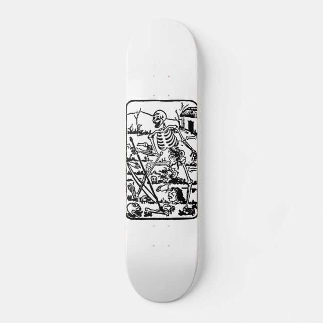 The Death - Old Indian Asian Tarot Card Skateboard (Vorderseite)