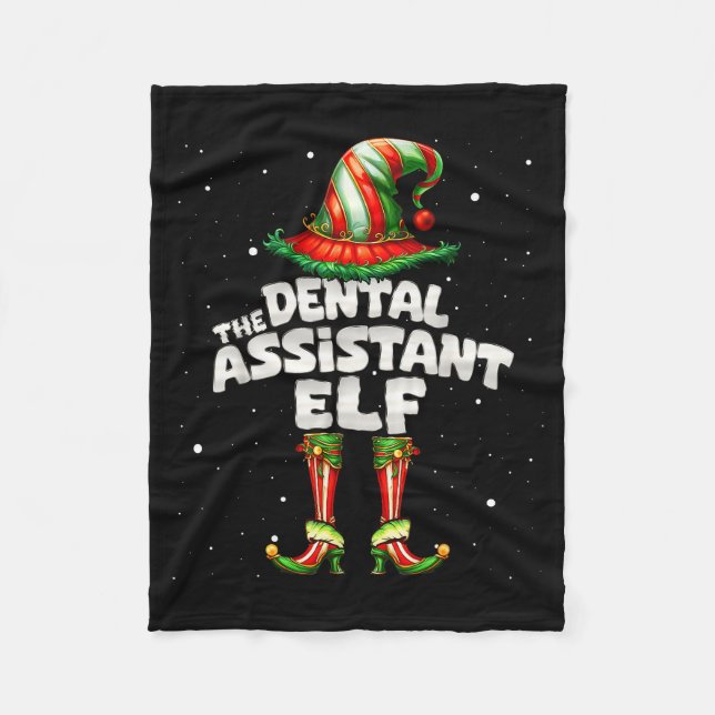 The Dental Istant Elf Family Matching Group Christ Fleecedecke (Vorderseite)