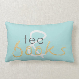 Thé d'étincelle d'or de deux tons et coussin de