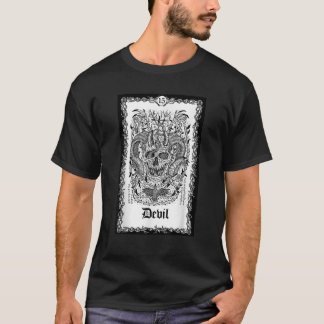 The Devil Tarot Card Shirt Skull Goth Punk T-Shirt