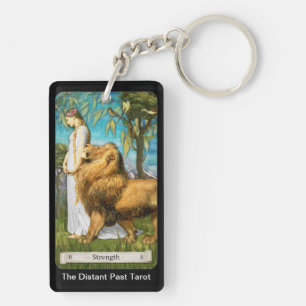 The Distant Past Tarot Deck Strength Karte Schlüsselanhänger
