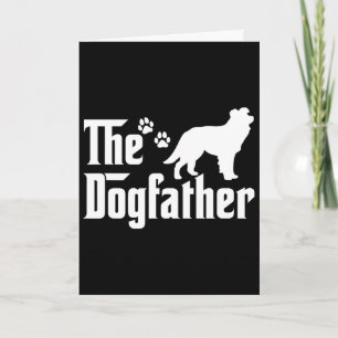 The Dogfather Tee Vatertagsgeschenk Hunde Liebhabe Karte