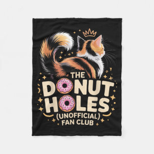 The Donut Holes Fan Club Lustiges Katzen-Meme-Donu Fleecedecke