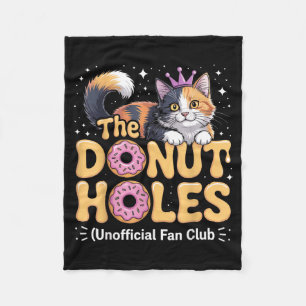 The Donut Holes Fan Club Lustiges Katzen-Meme-Donu Fleecedecke