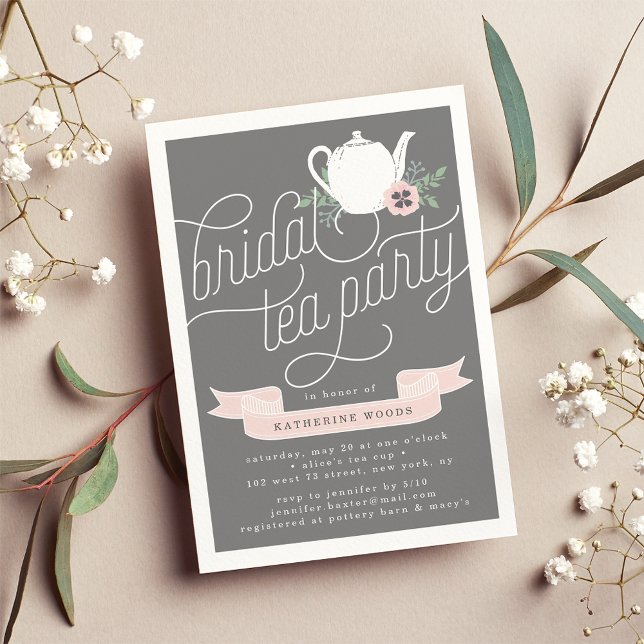 Thé doux | Invitation de la fête du thé nuptial (Créateur téléchargé)