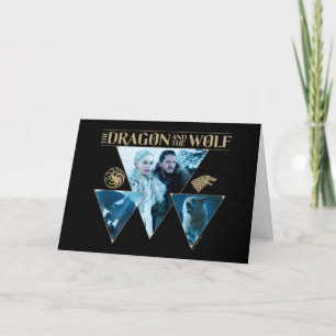 The Dragon and The Wolf Daenerys & Jon Graphic Karte