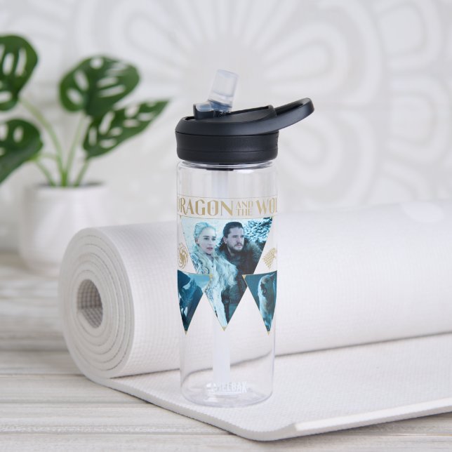 The Dragon and The Wolf Daenerys & Jon Graphic Trinkflasche (Yoga)