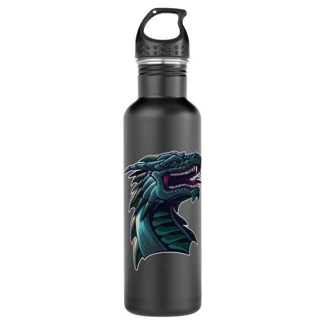 The Dragon Head Edelstahlflasche (Vorderseite)
