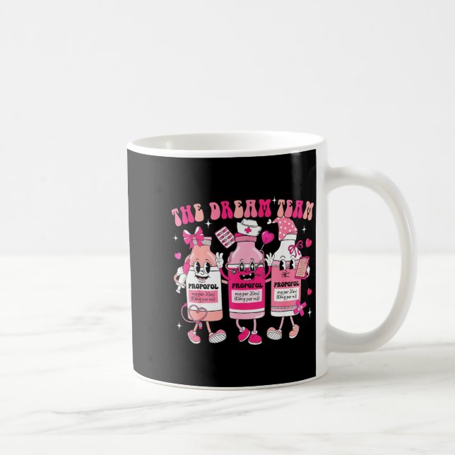 The Dream Team Retro Groovy Nurse Medical Nursing  Kaffeetasse (Rechts)