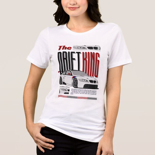The Drift King - Master of Untergrund Racing Tri-Blend Shirt (Vorderseite)