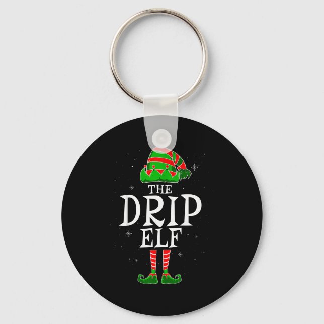 The Drip Elf Group Matching Family Christmas Swag  Schlüsselanhänger (Vorderseite)