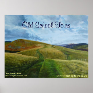 "The Drovers Road" Northumberland England Print Poster