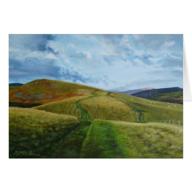 "The Drovers Road" Öl Northumberland (Vorderseite (Horizontal))
