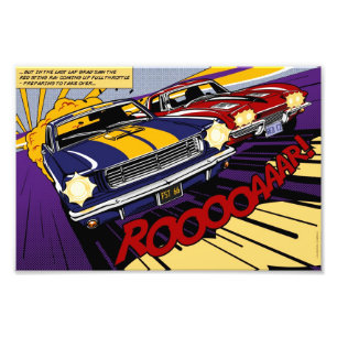 The Duel: Mustang vs. Corvette Fotodruck
