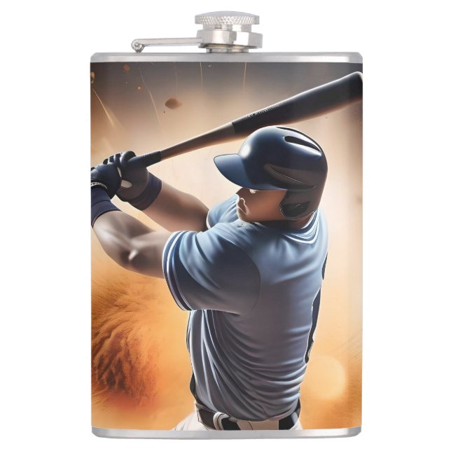 "The Dust Cloud Showdown: A Pitcher's Fury" Flachmann (Vorderseite)