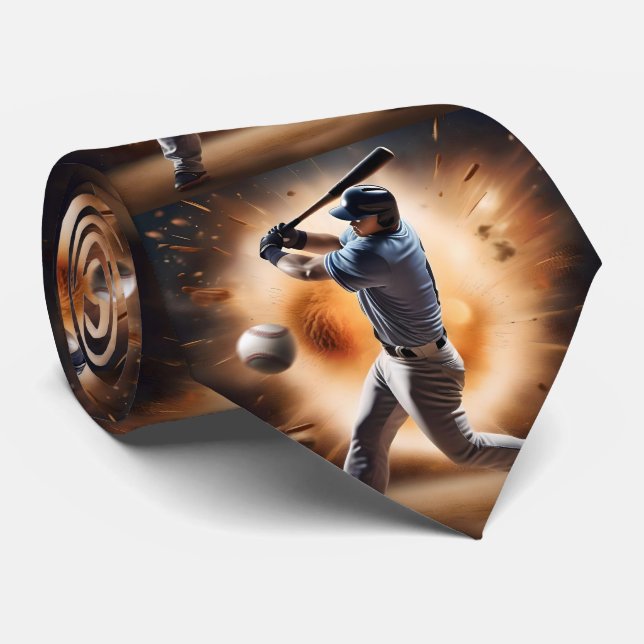 "The Dust Cloud Showdown: A Pitcher's Fury" Krawatte (Gerollt)