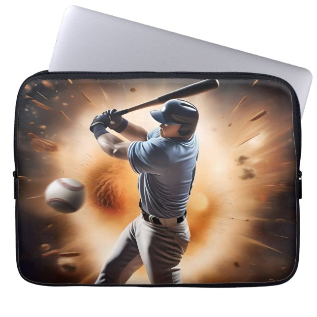 "The Dust Cloud Showdown: A Pitcher's Fury" Laptopschutzhülle (Vorderseite)