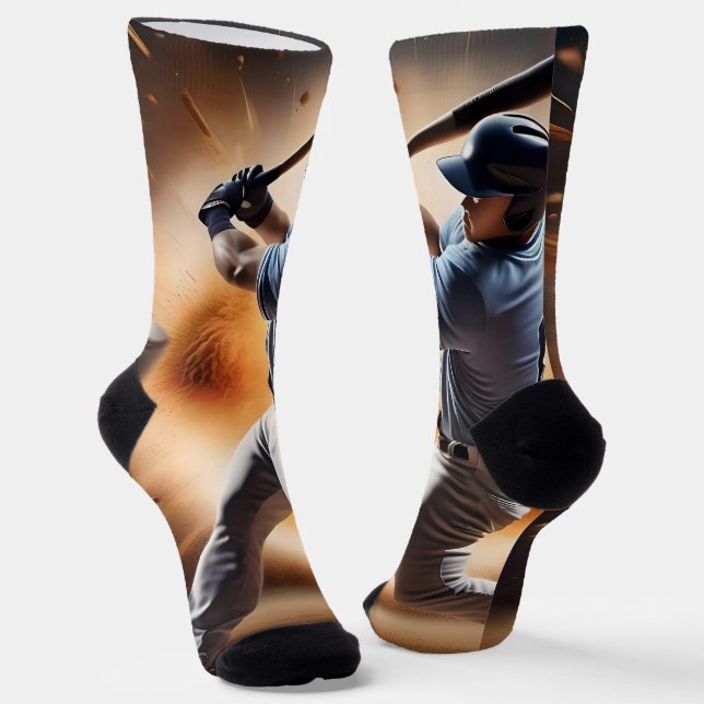 "The Dust Cloud Showdown: A Pitcher's Fury" Socken (Gewinkelt)