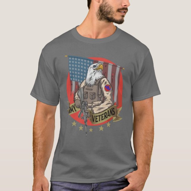The eagle Veterans army  T-Shirt (Vorderseite)