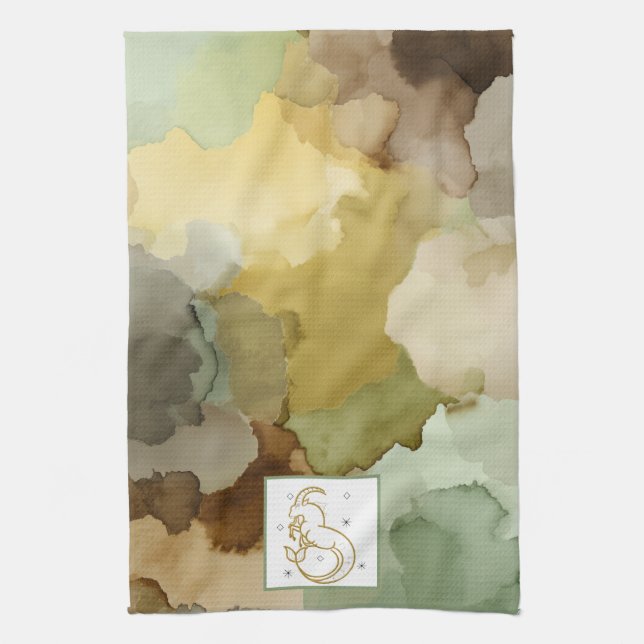 🐐 The Earth-Whisper Weave  Geschirrtuch (Vertikal)