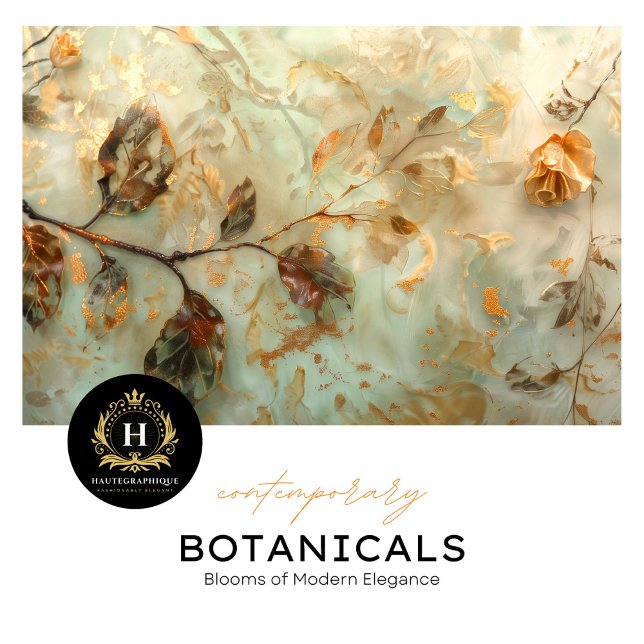 The Earthy Botanical Elegance Tissue Seidenpapier (Von Creator hochgeladen)