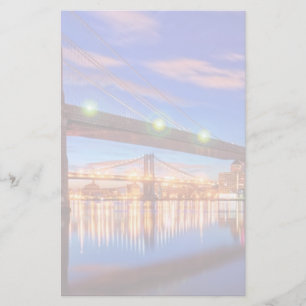 The East River, Brooklyn Bridge, Manhattan Briefpapier