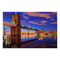 The East River, Brooklyn Bridge, Manhattan