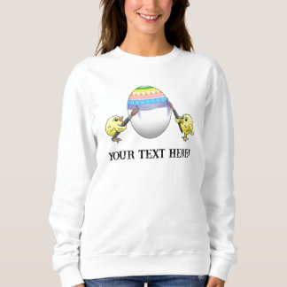 The Easter chicks paint a beautiful Easter egg Sweatshirt