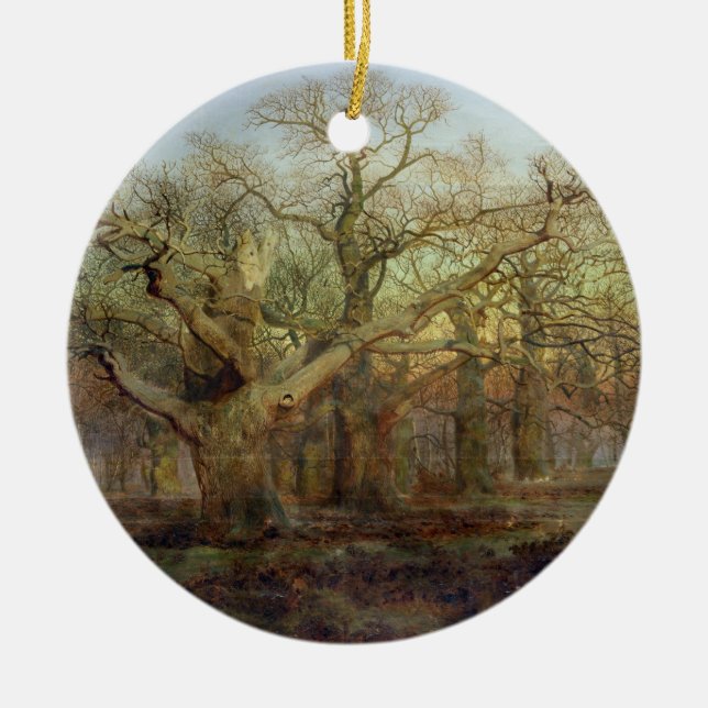 The Edge von Sherwood Forest, 1878 Keramik Ornament (Vorne)