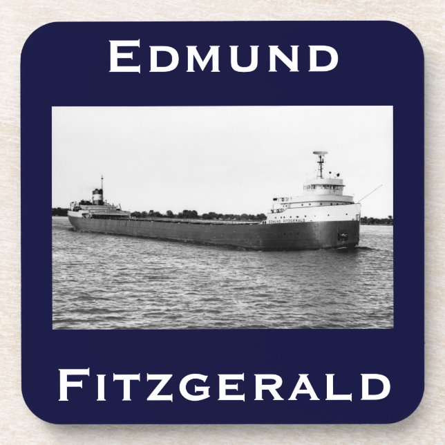 The Edmund Fitzgerald Getränkeuntersetzer (Vorderseite)
