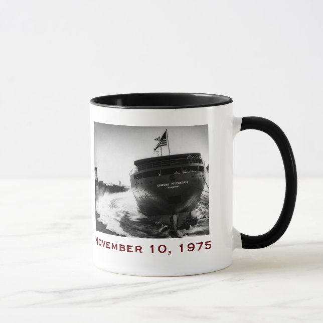 The Edmund Fitzgerald with Crew Names Tasse (Rechts)