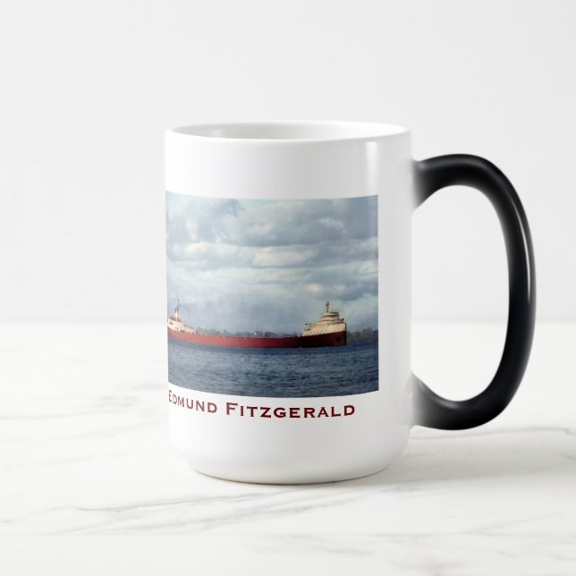 The Edmund Fitzgerald with Crew Names Verwandlungstasse (Rechts)
