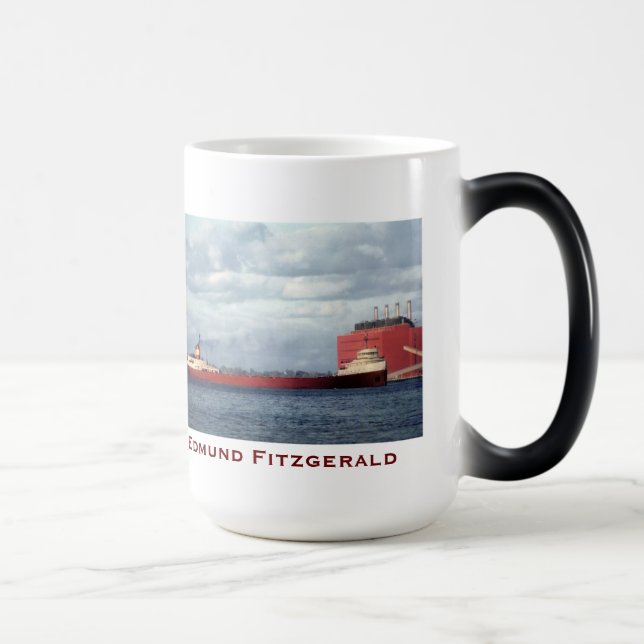 The Edmund Fitzgerald with Crew Names Verwandlungstasse (Rechts)