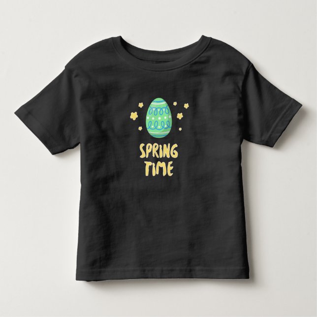 The Egg says it’s Spring Time Kleinkind T-shirt (Vorderseite)