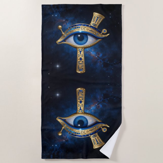 The Egyptian Eye´7 Strandtuch (Vorderseite)