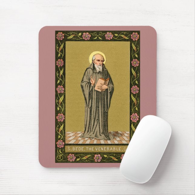The Ehrable Bede Preaching (P 008) Mousepad (Mit Mouse)