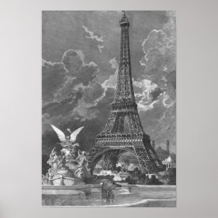 The Eiffel Tower Universal Exhibition Poster