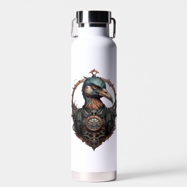 "The Eiserne Beak: A Steampunk Ibis" Trinkflasche (Vorne)
