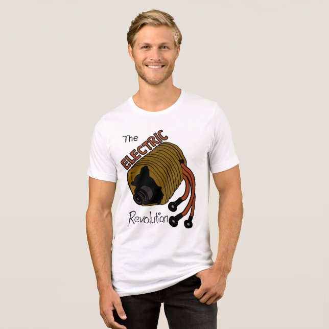 The Electric Revolution Tri-Blend Shirt (Vorderseite voll)