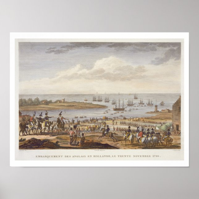 The Embarkation of the English in Holland, 30 Nove Poster (Vorne)