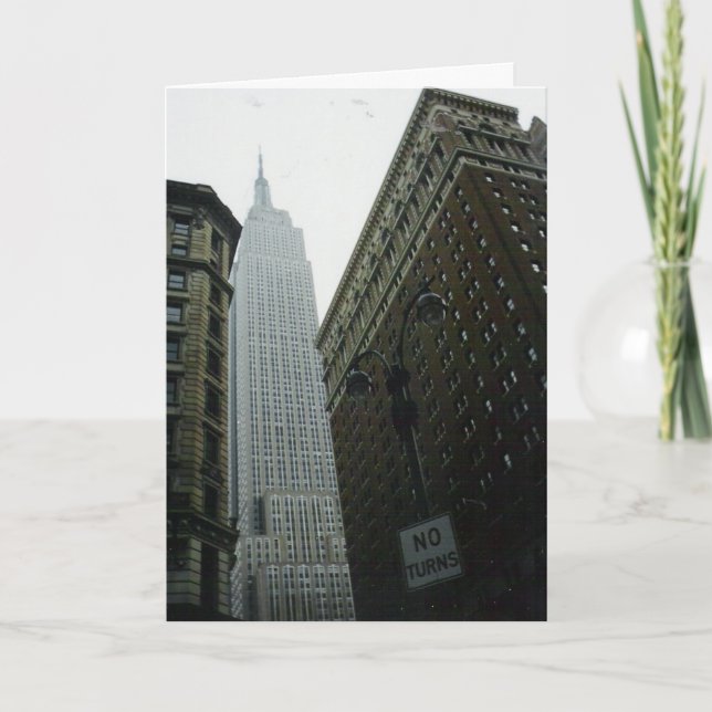 "The Empire State Gebäude" - Gratulationskarte Karte (Vorderseite)